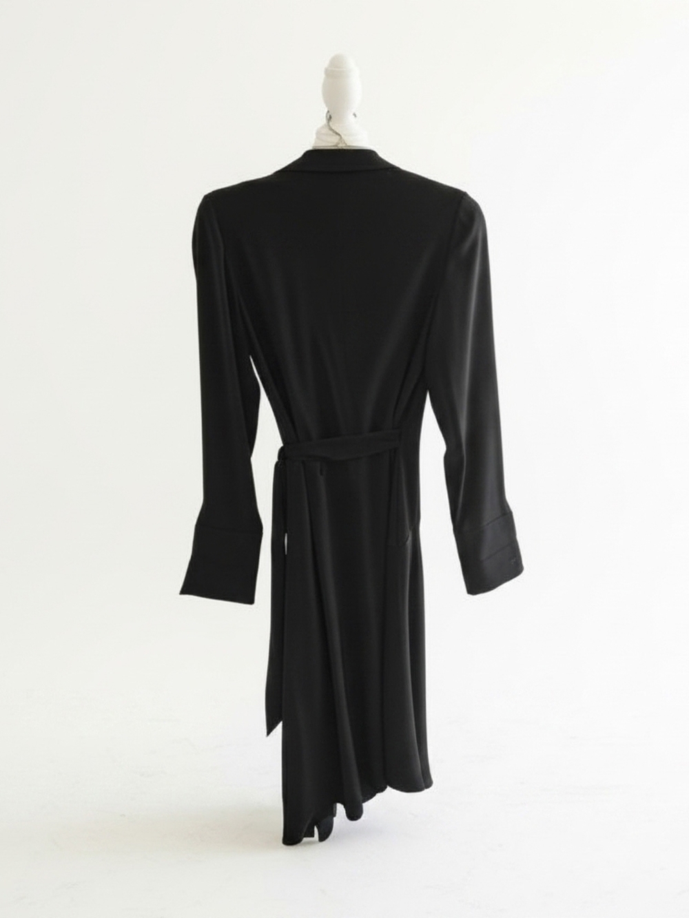 Jones New York Deep Emerald Asymmetrical Midi Wrap Dress Womens Size 4 - Picture 2 of 13